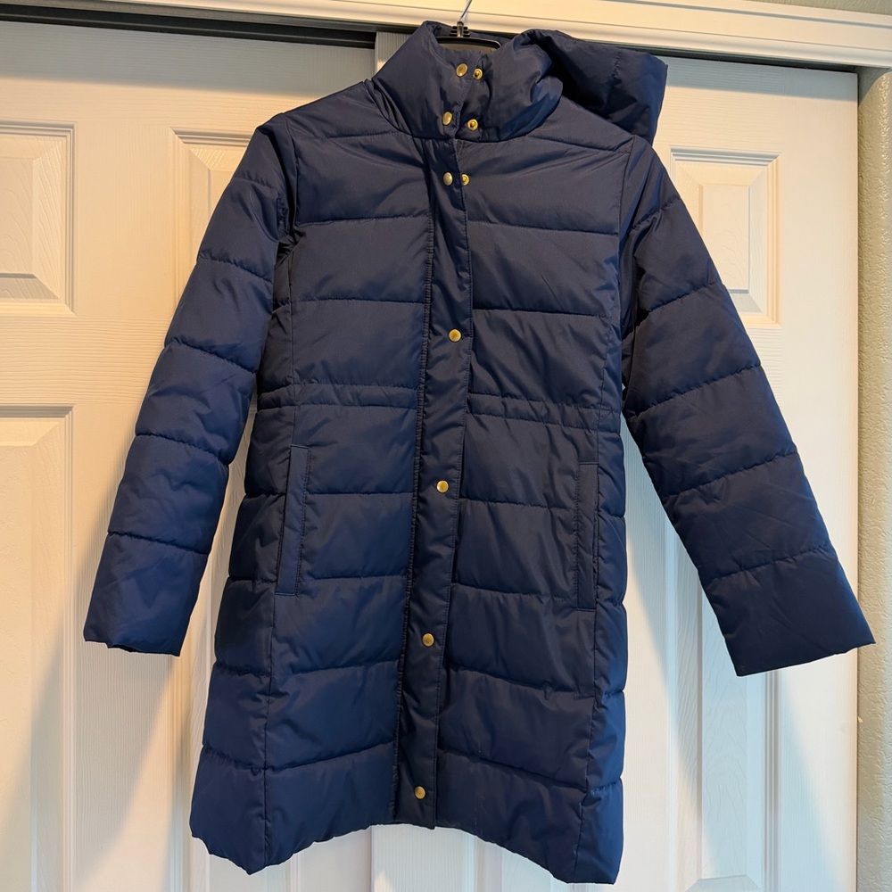 Crewcuts, Kids Classic Navy Puffer Coat, Size 12